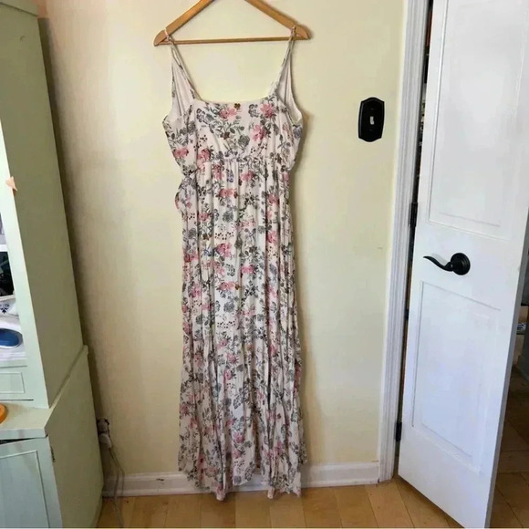 Altar'd State Avani Floral High Low Ruffle Maxi Long Dress Size Large - Picture 4 of 10